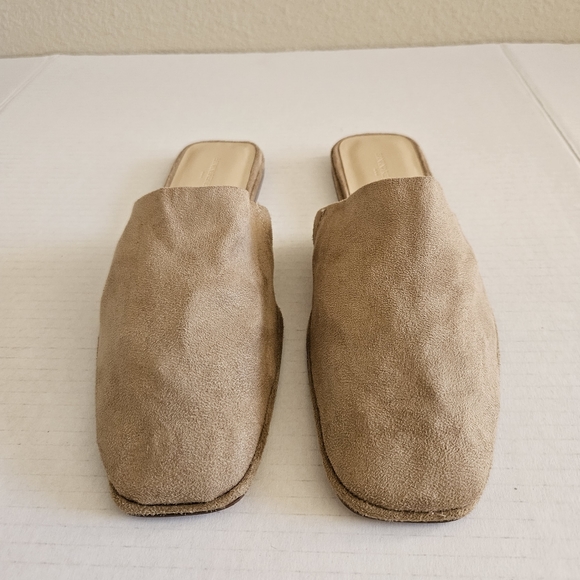 Banana Republic Soft Faux Suede Mule Light Taupe Size 8.5 - Picture 8 of 11